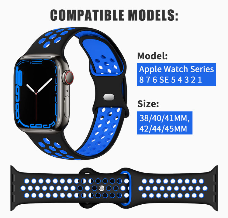 Signature Nike Apple Watch Silicone Sport Bands with Breathable Linings- for Selected Apple Watch 40mm Size - Super Savings Technologies Co.,LTD Signature Nike Apple Watch Silicone Sport Bands with Breathable Linings- for Selected Apple Watch 40mm Size - Super Savings Technologies Co.,LTD